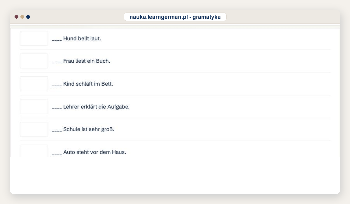 41 ćwiczeń gramatycznych - nauka.learngerman.pl