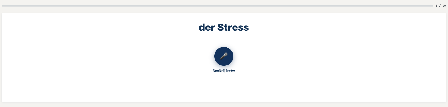Ćwiczenie wymowy na nauka.learngerman.pl